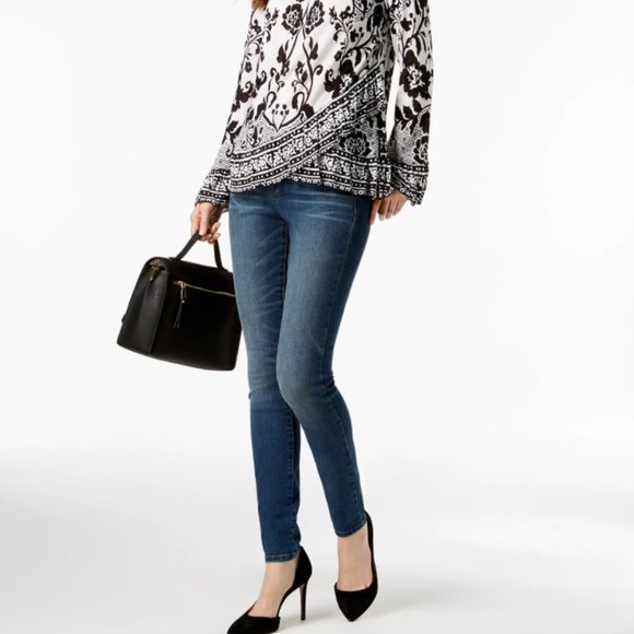 INC International Concepts Blue Skinny Jeans - Picture 1 of 7